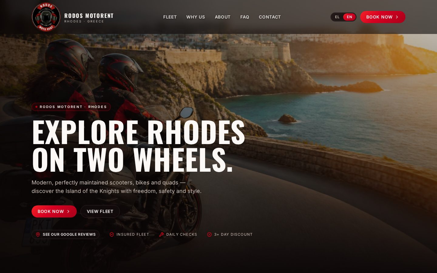 Αρχική σελίδα RodosMotoRent — scooter, γουρούνες και ποδήλατα στη Ρόδο